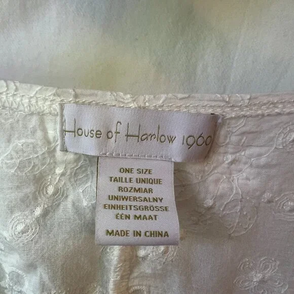 House of Harlow 1960 White Cover Up - Picture 3 of 3